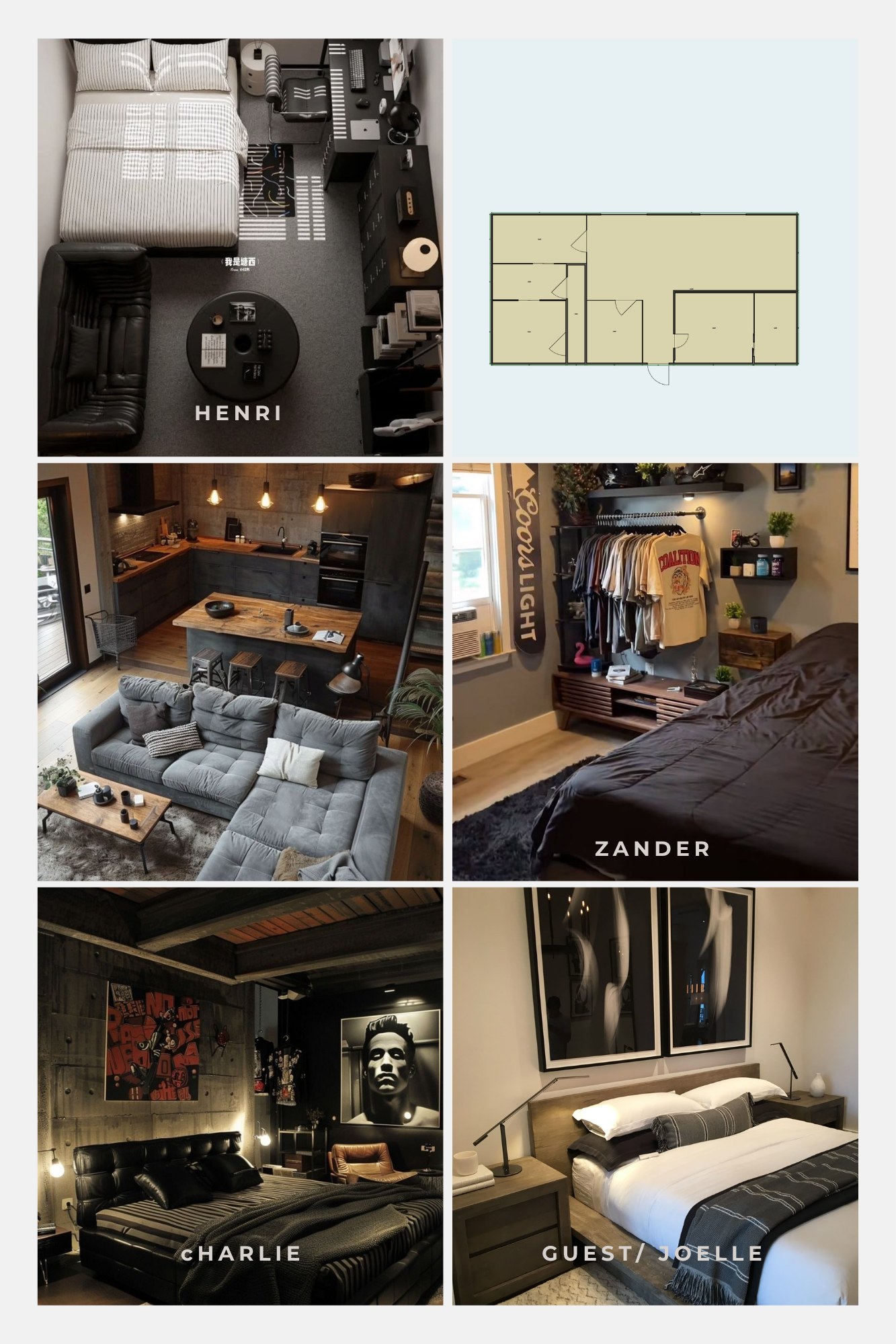 Half Send — character room direction