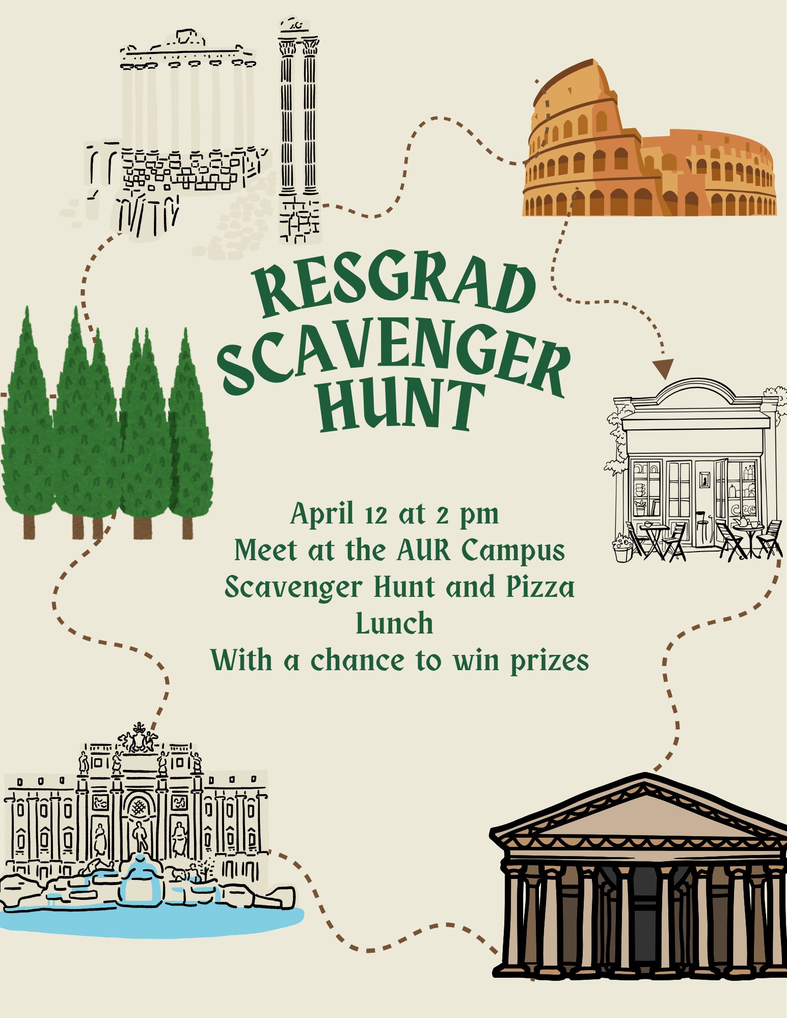 ResGrad Rome scavenger hunt